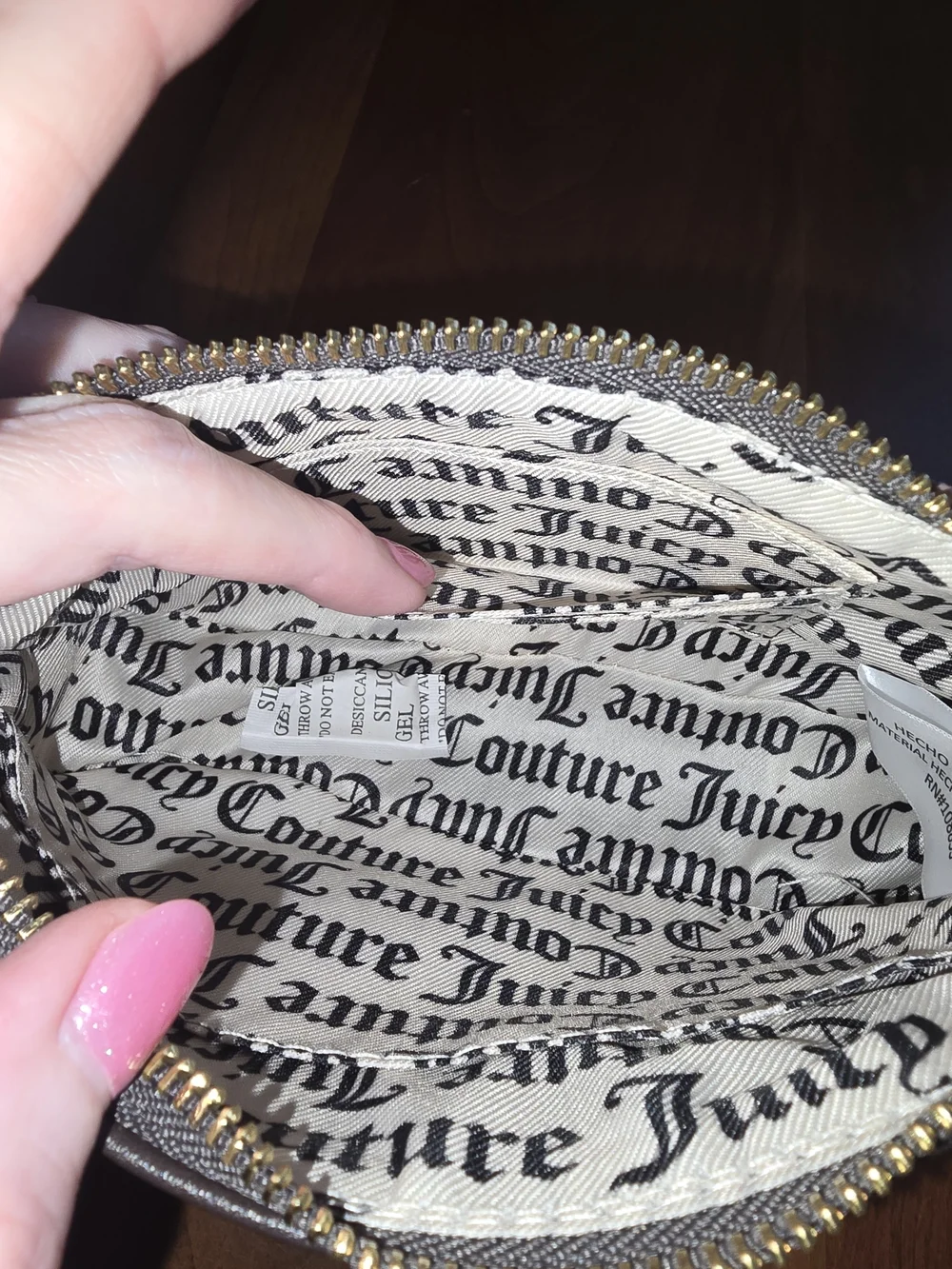 Juicy Couture Chocolate Tonal Love Your Couture Convertible Wristlet, NWT